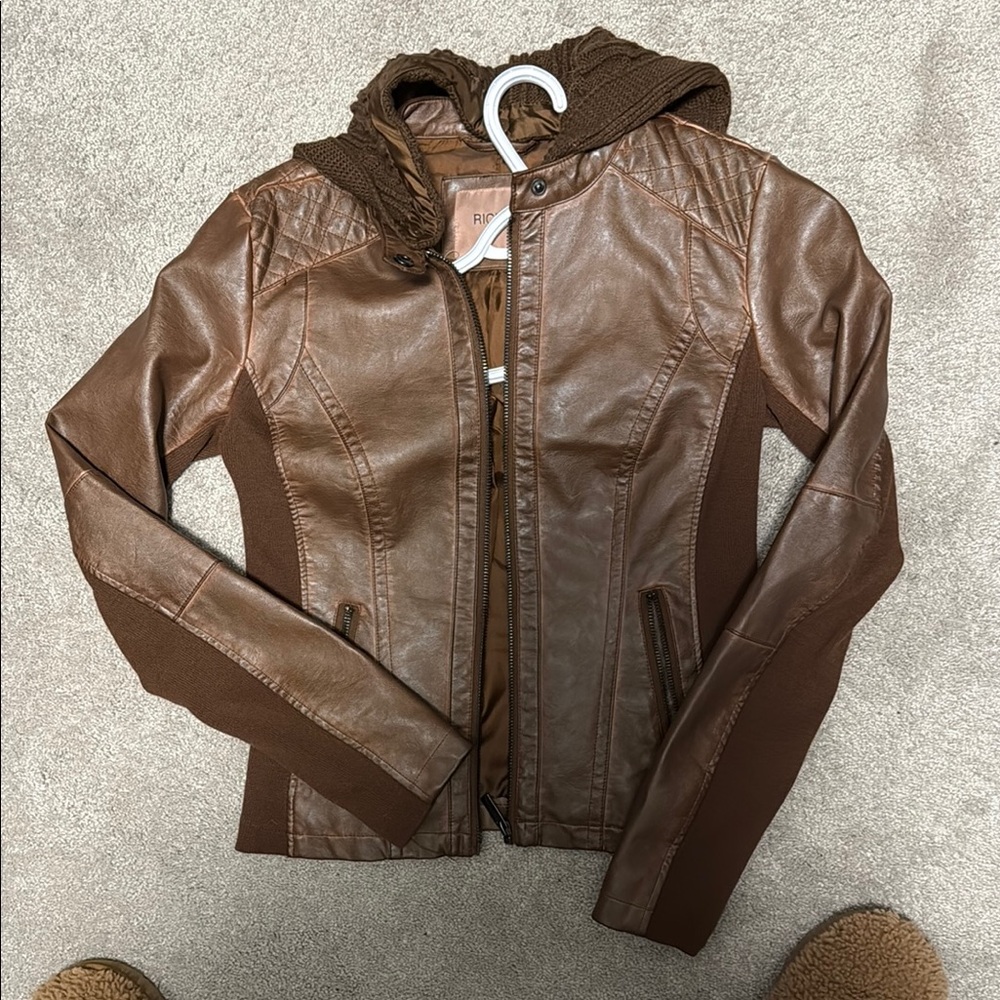 Ricki's Brown Bomber Jacket with Classic Design